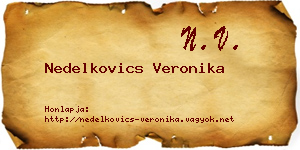 Nedelkovics Veronika névjegykártya